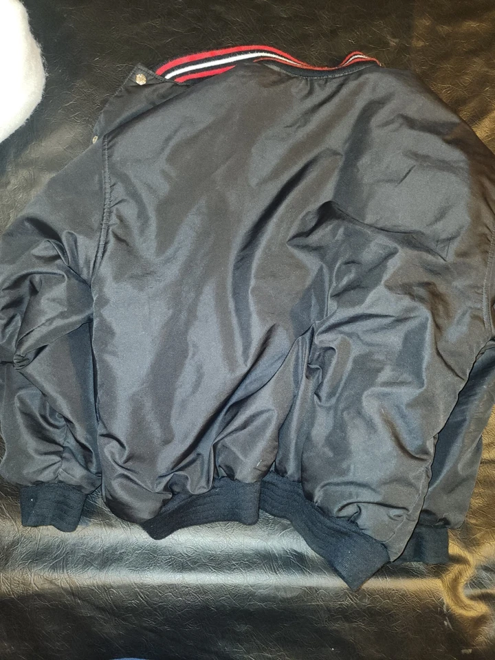 BOSTON RED SOX Chaqueta Vintage Reversible Manga Cuero Letterman VARSITY  Foto 3 de 4