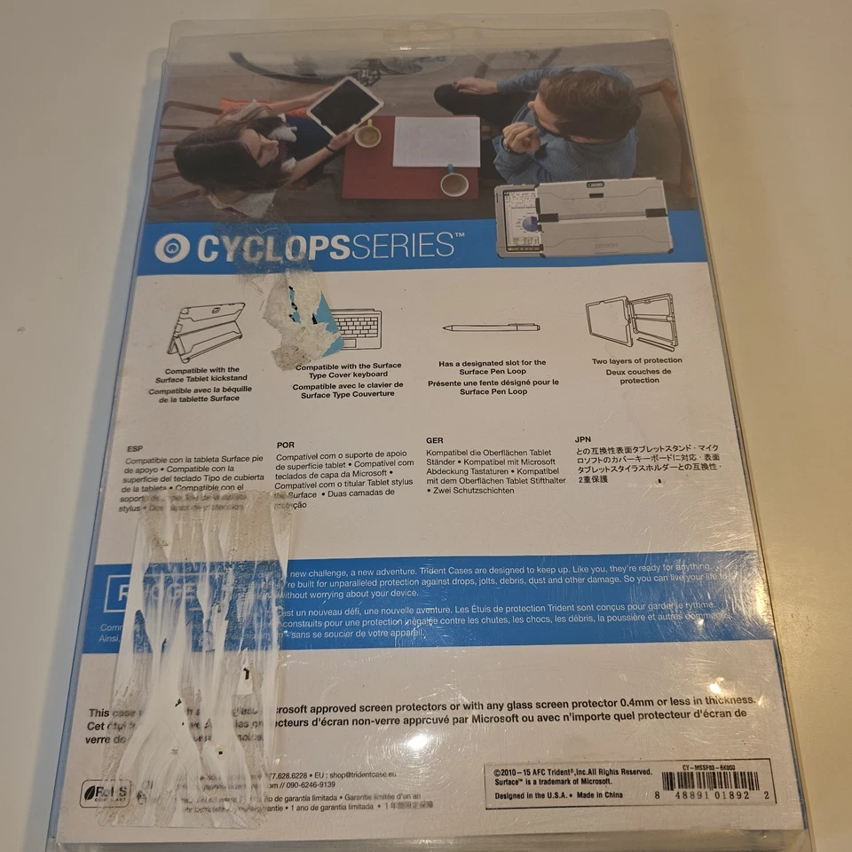 NEW - Trident Microsoft Surface 3 Cyclops Series Case - CY-MSSF03-BK000 - Black - Image 2 of 4