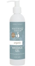 Soothing Touch Massage Gel Organic, Unscented, 8 Ounce