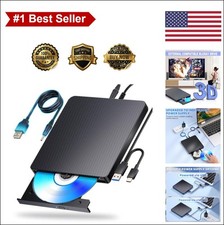 External Blu Ray Drive USB 3.0 Type-C BD DVD CD Burner Player for Laptop PC