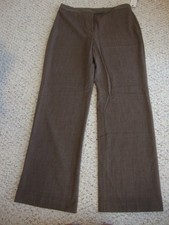 NWT Women's CHARTER CLUB brown Katherine fit camel/cocoa pants, 12