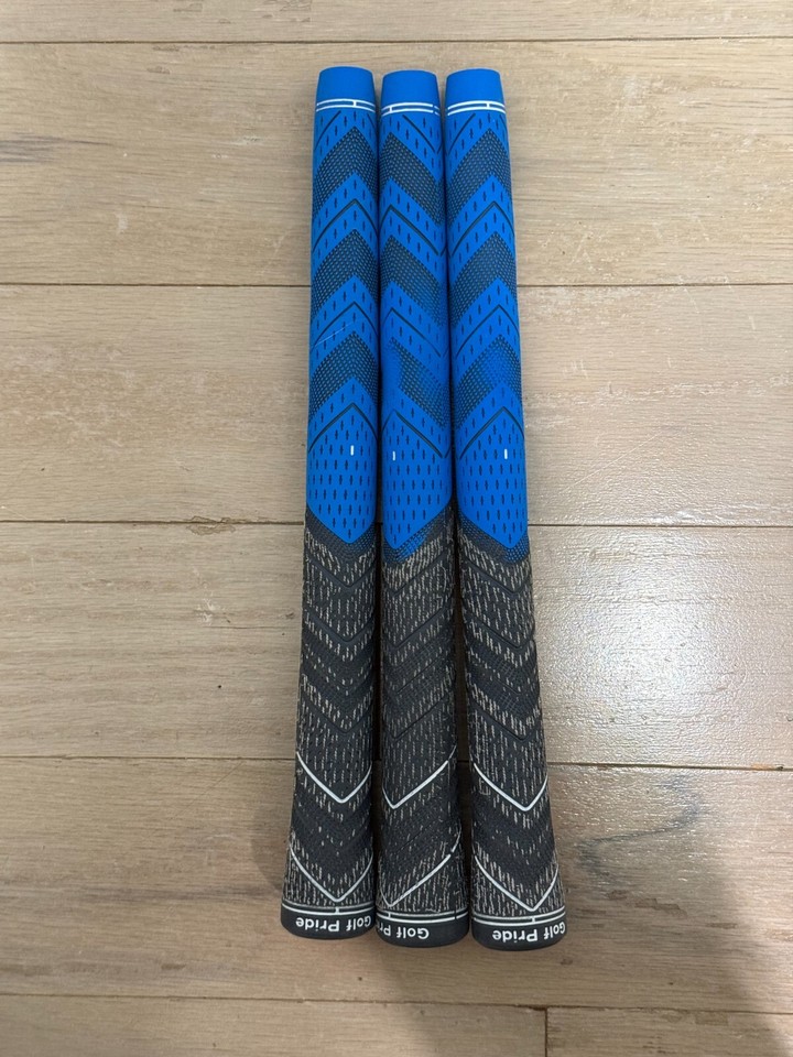 3 x Golf Pride MCC Plus 4+ Golf Grips Midsize Blue 100 Authentic eBay