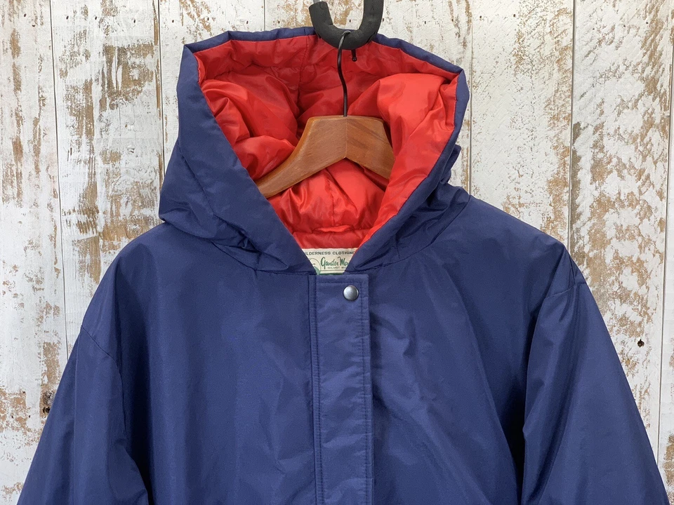 Chaqueta Parka Abrigo de Esquí Para Hombre L Azul Gander Mountain De Colección Años 80 90 Relleno Plumón Foto 3 de 4