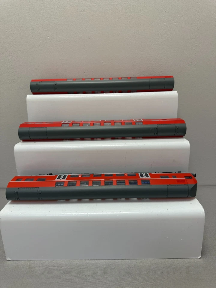 PIKO HO Scale Special Combo 58803; 58804 & 58805 Double-Decker of the DB Region - Image 3 of 4