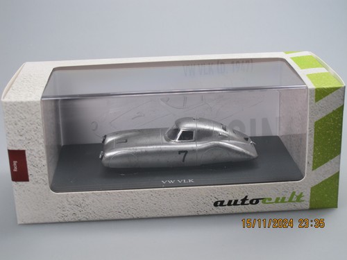 Autocult 07028 VW VLK Stromlinie Sieger Autobahnrennen 1947 silber #7 1:43 - Bild 5 von 5