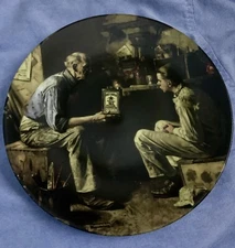 "The Apprentice" # 11740A Norman Rockwell Collector plate 1995. Knowles China