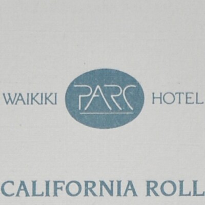 1990s Waikiki Parc Hotel Cafe Best Of Asia Buffet California Roll Sushi Recipe