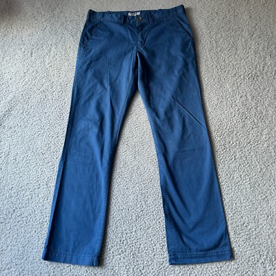 Express Finn Pants Mens 30x30 Blue Straight Casual Work Outdoor