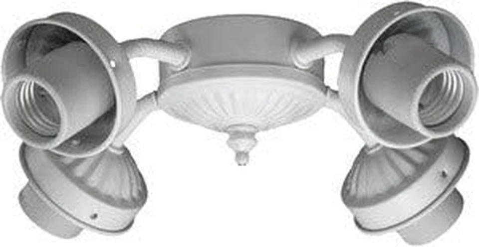 2444-808 Kit de luces LED tradicionales para ventilador de Fitters Studio colección blanca en W Foto 3 de 4