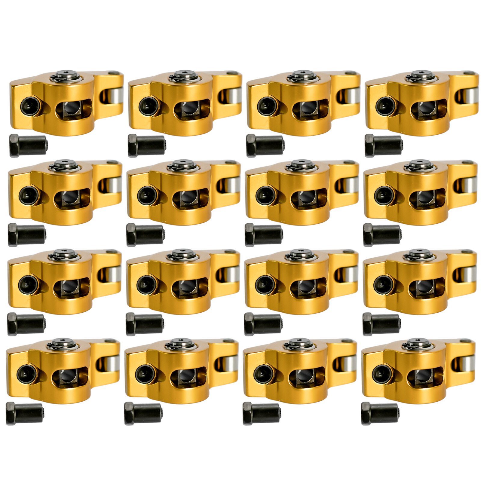 350 Rocker Stds Aluminum Roller Rockers Arms 1.6 Ratio 3/8