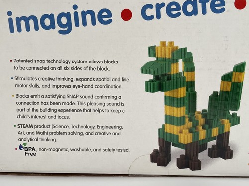 Snapo Advanced Builders Set Toys Imagine Create Play Car Made usa New Sealed Bag - Picture 3 of 5