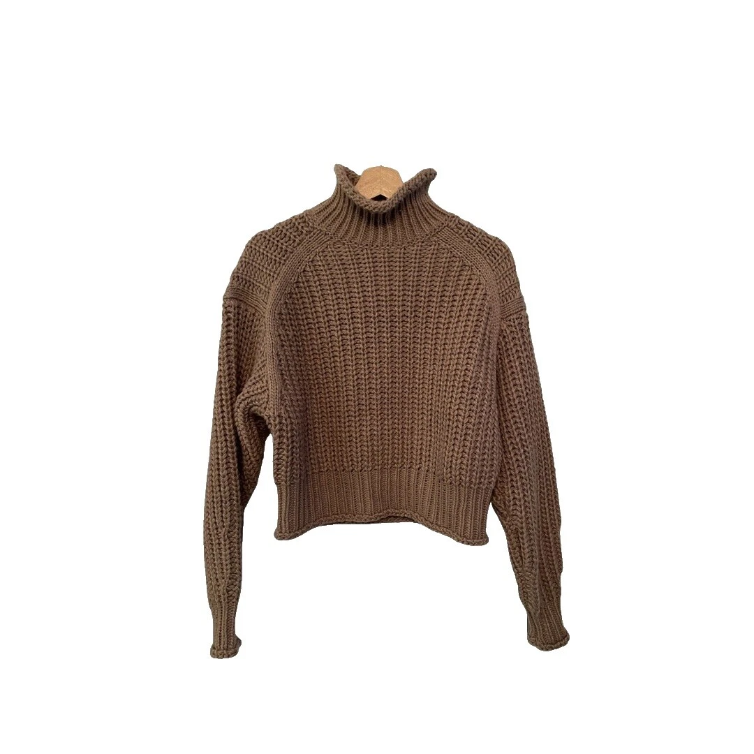 Suéteres femininos H&M Marrom