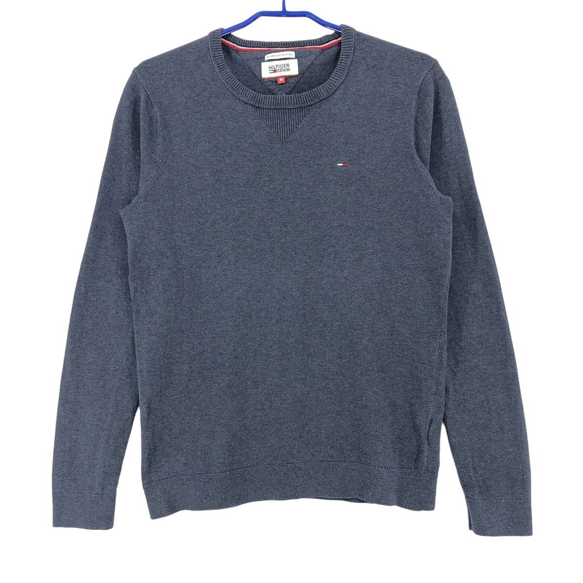 TOMMY HILFIGER Men Crew Neck Jumper Pullover Sweater Size M AK2