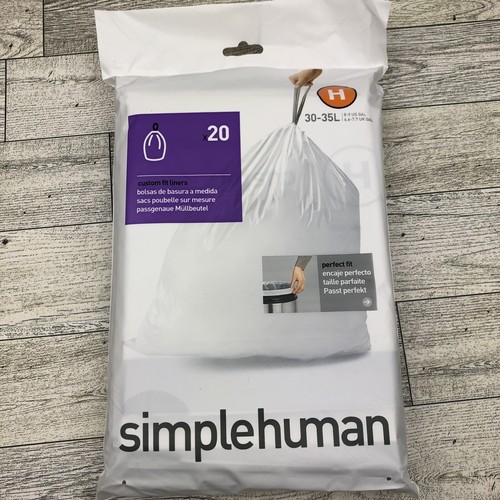Simple Human 20 PACK H SIZE GARBAGE BAGS 3035L 89 Gallon Custom Can