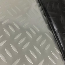 Edelstahl Riffelblech Tränenblech 0,8 mm Mandorla Trio V2A Blech Bodenplatte