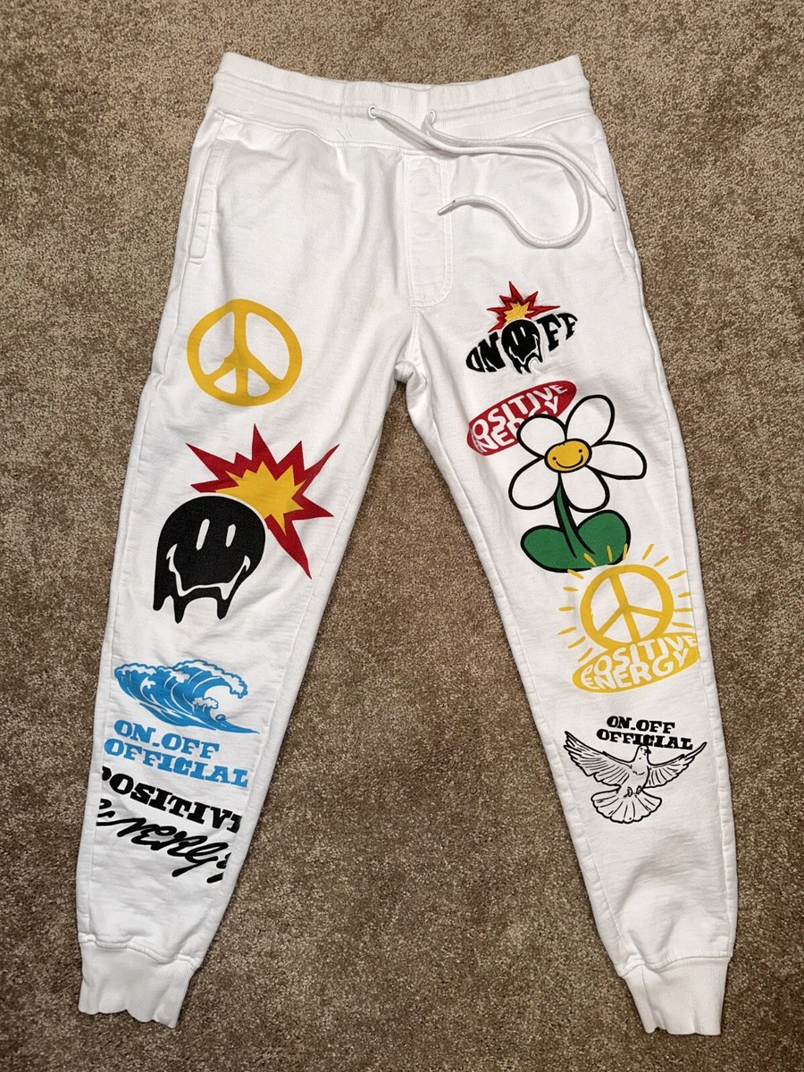 Sweat Pants Rue 21 Joggers Womens RUE 21 GRAPHIC ALL-OVER PRINT