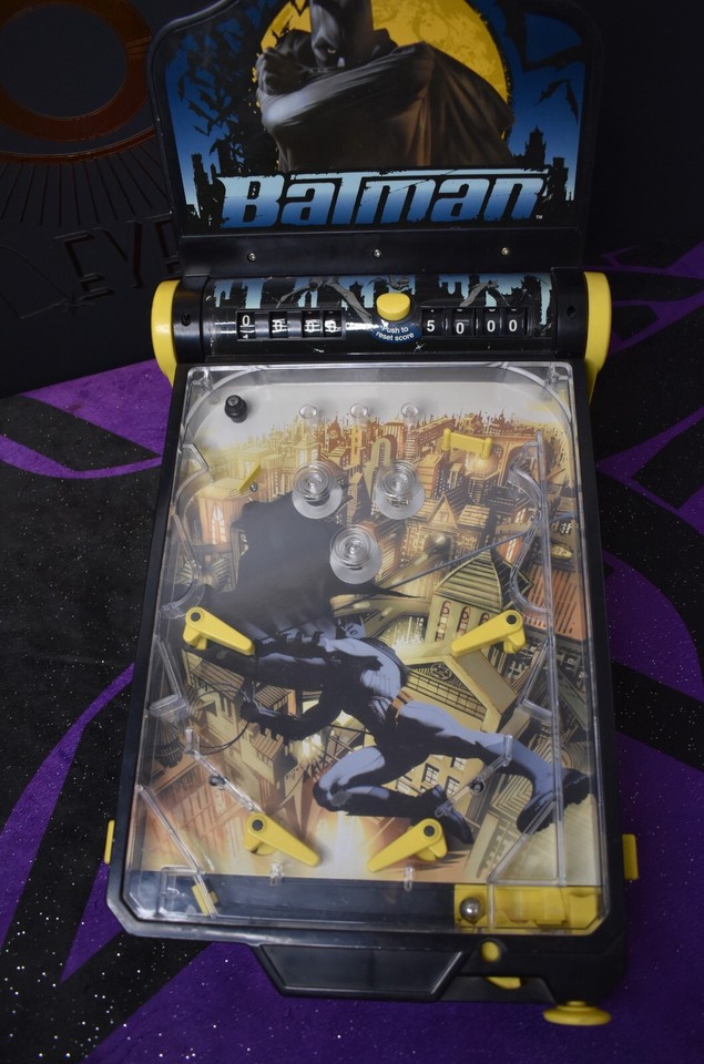 Batman Begins Tabletop Pinball Machine Arcade Game 2004 DC Comics ...
