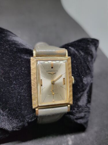 Vintage Longines 370 Tank Swiss Men's Watch Mechanical 10K Gold Filled 17 Jewels - Picture 2 of 7