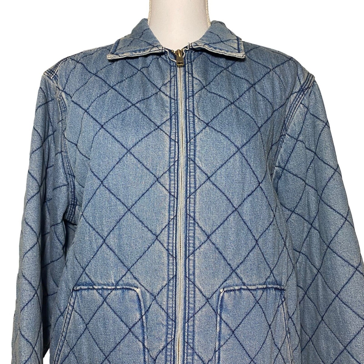 Supreme DICKIES Quilted Work Jacket denim Indigo Size Small NEW