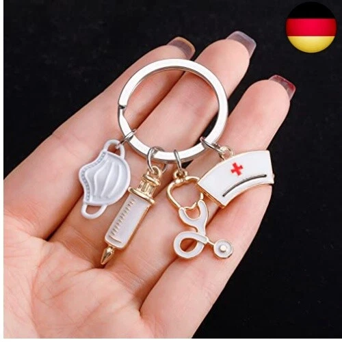 Dacitiery Schlüsselanhänger Krankenschwester Keychain Metall Krankenschwester S - Bild 5 von 7