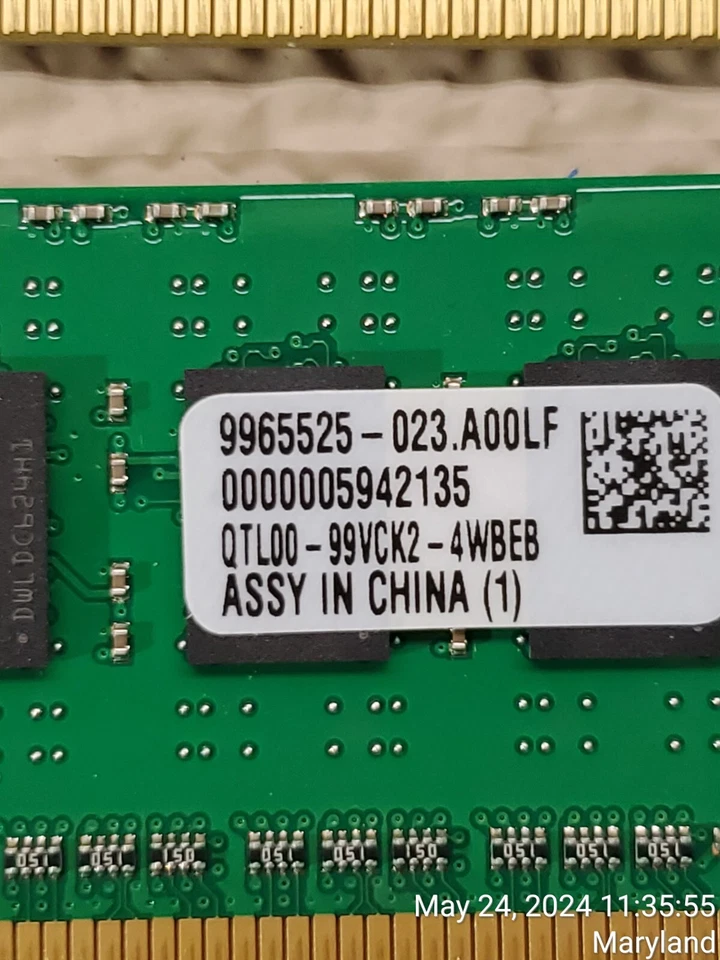 Lote de 4 Kingston 4GB (1x4GB) KTH-PL316E/4G DDR3-1600 2RX8 Foto 3 de 4