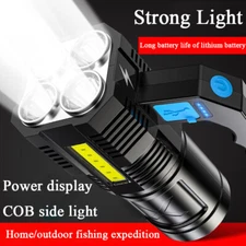 LED Searchlight Hand Lamp Torch Work Light USB Rechargeable Spotlight Waterproof