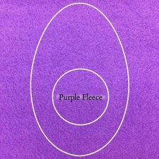 New Bluestar Oval Long Purple Fleece Eyecup Eye Cushion 6013 Eyecushion