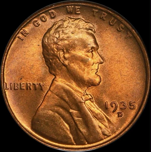 1935 D Lincoln Cent NGC MS67 RED Older Holder RD