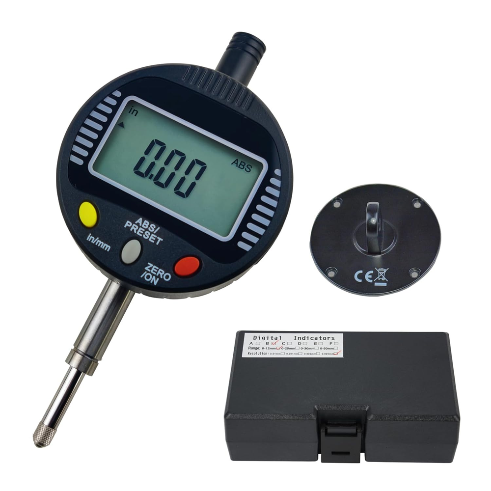 Precision Digital Dial Gauge 0.5In/12.7Mm 0.01Mm Accuracy