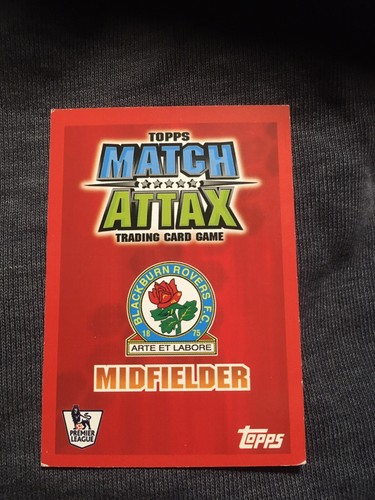 Match Attax 2007-08 Aaron Mokoena Blackburn Rovers - Picture 2 of 2
