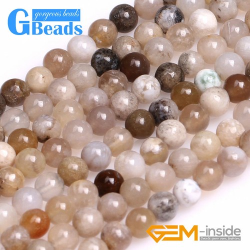 Round Agate Beads for Jewelry Making Loose Beads Wholesale 15'' Natural Stone - Picture 117 of 124