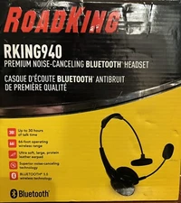 Road King(RKING940)Premium Noise-Canceling Bluetooth Headset(Open Box)