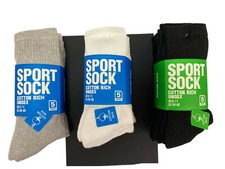 30 Pairs Mens Casual sports work Warm Black Socks Winter Cotton Rich Size 6-11