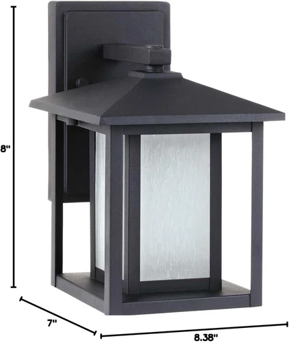 Generation 89029-12 Transitional One Light Outdoor Wall Lantern from Seagull-Hun - Picture 3 of 3