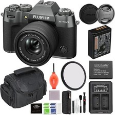 Fujifilm X-T50 Mirrorless Camera with XF 16-50mm Lens Charcoal Bundle Essential