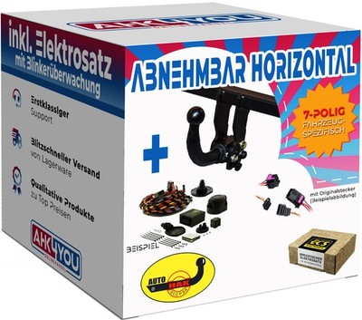 AUTOHAK AHK für Jeep Cherokee 18-23 hori. abnehmbar + 7-pol ECS ES SPEZ