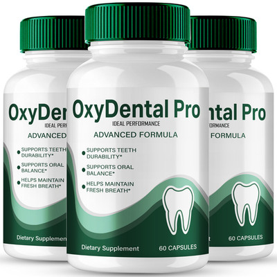 OxyDental Pro Capsules, Oxy Dental Pro Oral & Dental Care Support (3 Pack)