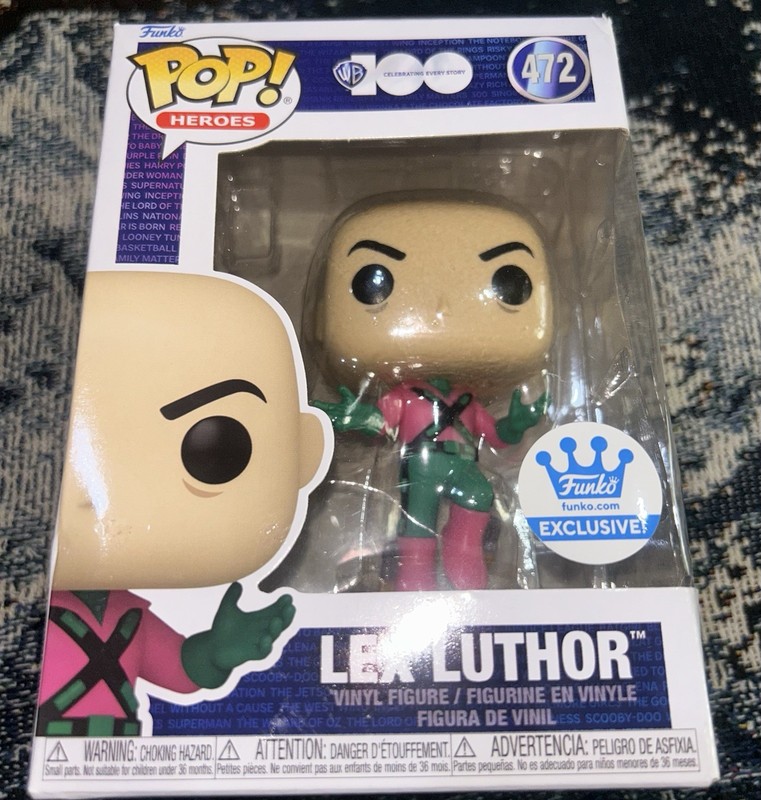 Funko Pop! DC Heroes: LEX LUTHOR #472 Warner Bros 100th Funko Shop Exclusive