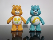 Vintage Care Bears Lot Figurines Just Play TCFC 3" Poseable Figures