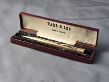 Vintage Yard O Led Diplomat Propelling Pencil Rolled Gold In Original Case