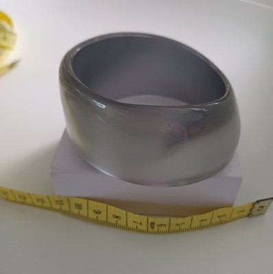Vintage 90er Jahre breites Armband silber/grau Farbe