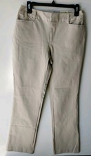 ST. JOHNS BAY Stretch Khaki Ladies Dress Pants 6 NEW