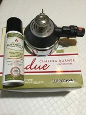 BELLA TAVOLA ADJ REFILLABLE COMPACT FONDUE CHAFING BURNER MULTI USE W BUTANE NEW