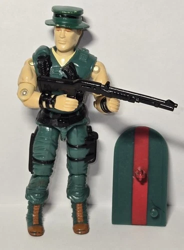 GI Joe Vintage 1988 Muskrat V1 Action Figure With Swamp Board & Shotgun