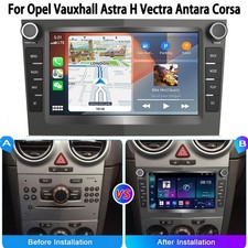 CarPlay For Vauxhall Corsa D Astra H Zafira 4+64GB Android 14 Car Stereo Radio