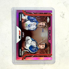2025 Topps Chrome F1 #169 ISACK HADJAR LIAM LAWSON Duo Pink Refractor /250