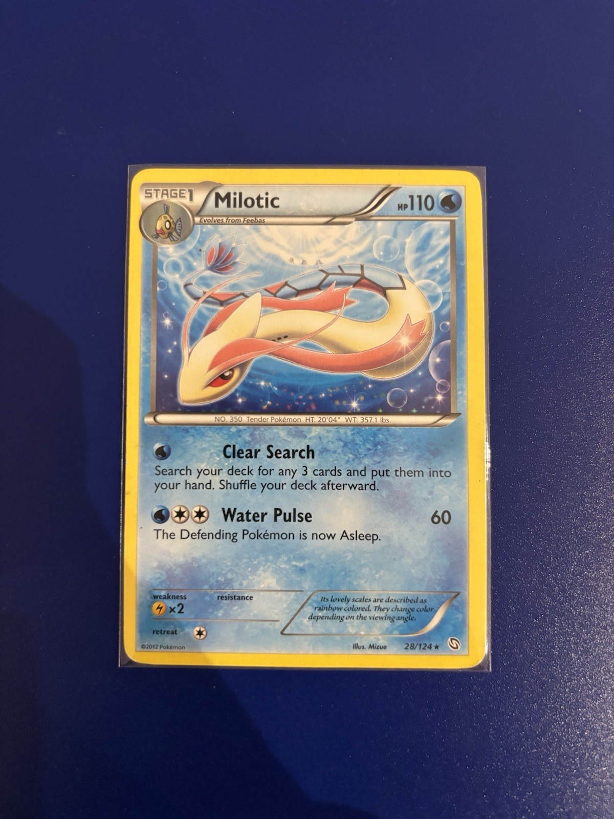 Pokémon Milotic Regular Rare B&W Dragons Exalted 28/124 LP