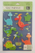 Dinosaurs Grand Adhesions Scrapbooking Stickers By K&Company