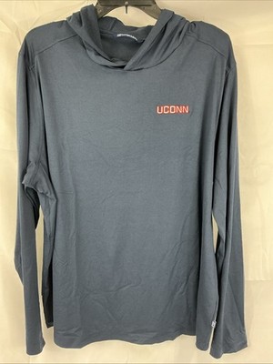 UCONN Huskies Cutter & Buck Coastline Epic Comfort XL Hooded Shirt NWT