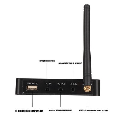 K2 Wireless Microphone System Professional FM VHF Cordless Dynamic Mic For SIEJ